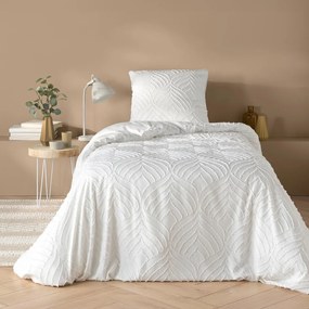 Biele obliečky na jednolôžko z mikrovlákna 140x200 cm Heltie – douceur d'intérieur