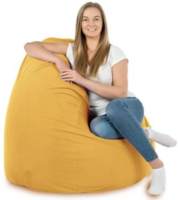 Plyšový sedací vak SAKO Horčicový