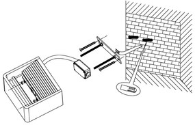 Eglo 96497 - LED Vonkajšie nástenné svietidlo DONINNI 1xLED/6W/230V