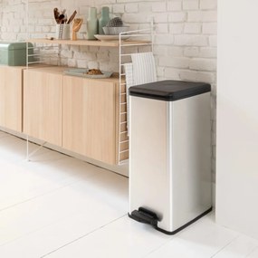 Curver Odpadkový kôš SLIM BIN 40 l, strieborný
