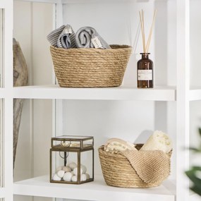Ib Laursen Úložný kôš Natural Seagrass – sada 2 ks
