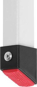 Skladacie schodíky STEP, 3 stupne, max. 150kg, biela/čierna SongmicsHome