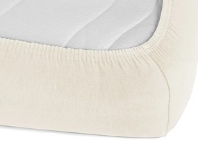 Detské jersey napínacie prestieradlo do postieľky JR-002 Smotanové 70 x 140 x 10 cm - do postieľky