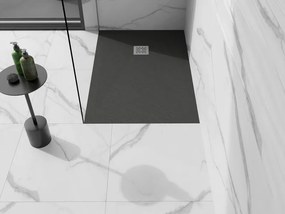 Mexen Stone+, obdĺžniková vanička z minerálneho kompozitu 130 x 90 cm, antracitová, 447189013