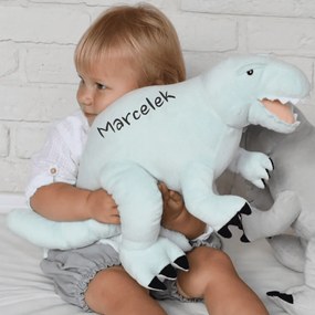Plyšový Tyranosaurus mätový s menom Christianek