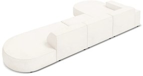 Béžová rohová pohovka z textílie bouclé (ľavý roh) Jodie – Micadoni Home