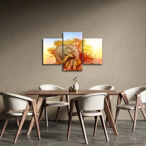 Obraz afrických zvieratiek (90x60 cm)