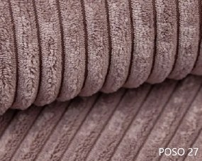 Rohová sedačka Denia U (púdrovo ružová). Akcia -20%. Vlastná spoľahlivá doprava až k Vám domov. 1133147