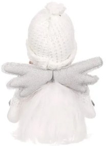 Vianočná dekorácia Anjel so srdcom, v. 41 cm, biela