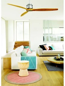 Lucci air 210506 - Stropný ventilátor AIRFUSION AKMANI paulovnia/hnedá + DO