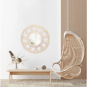 Dekorstudio Nástenné pletené zrkadlo BOHO 65cm