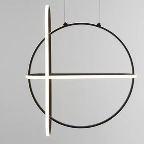 LED luster Arte 52 čierne