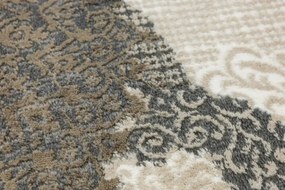 Koberec GALYA GAK11C sivý / hnedý / béžový kruh