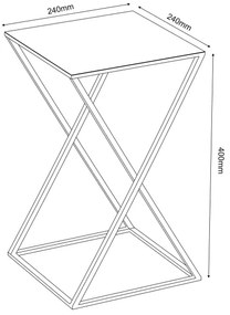 Stojan na kvety 40x24 cm čierna
