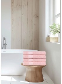 Ružové froté bavlnené uteráky v súprave 4 ks 50x100 cm – Good Morning