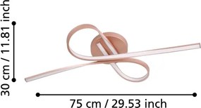 Eglo 97361 - LED Prisadený luster PALOZZA 2xLED/11W/230V