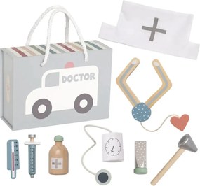 Lekársky kufrík pre deti strieborný