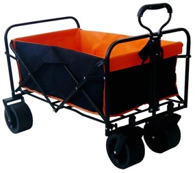 Skladací prepravný vozík - premium 150 L sivá