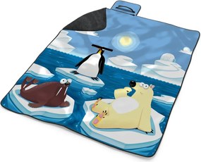 Sablio Plážová deka Ľadové zvieratká: 200x140 cm