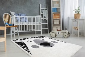 Koberec JOY Teddy krém / čierny