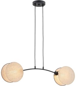 Luster na lanku MOTIF 2xE27/15W/230V béžová
