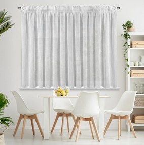 ZÁCLONA NA PÁSKE CARLA 300X145 CM BIELA