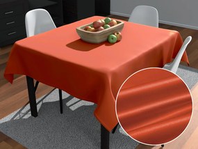 Biante Saténový štvorcový obrus polyesterový Satén LUX-045 Tehlovo červený 90x90 cm