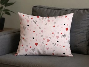 Sada 2 ks dekoračných obliečok na vankúš LOVITA 40x60 cm, ružová