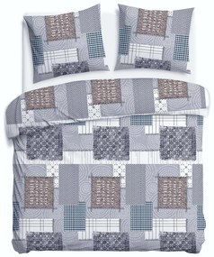 FLANELOVÉ OBLIEČKY FLANELOVE 180X200 CM, 2KS 70X80 CM VZOROVANÉ