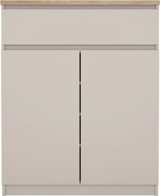 Krémovobiela komoda 80x100x40 cm Naia – Tvilum