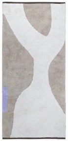 Bielo-béžový prateľný bavlnený behúň 70x150 cm Figura – Mette Ditmer Denmark
