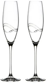 Svadobné poháre na šampanské Desire s kryštálmi Swarovski 215 ml 2KS