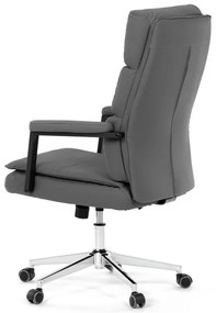 Autronic BONTEC Kancelárske kreslo, hojdací mechanizmus, šedá ekokoža, KA-D8104 GREY Farba: Šedá
