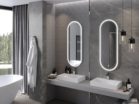 Mexen Bono osvetlené kúpeľňové zrkadlo 45 x 120 cm, LED 6000K, proti zahmlievaniu - 9816-045-120-611-00