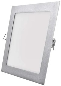 EMOS LED panel 225x225, strieborný, 18W, neutrálna biela