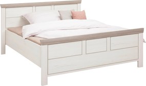 XXXLutz POSTEĽ, 140/200 cm sivá, biela Hom`in - Postele - 000003000116
