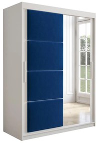 Skriňa Tapi 150 Biely/Modrá