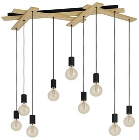 Eglo 43641 - Luster na lanku MONMOUNT 9xE27/40W/230V