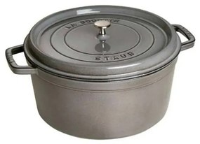 Staub Cocotte hrniec okrúhly 20 cm / 2,2 l sivý, 1102018