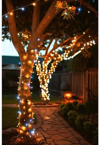 Vianočné svetielka vonkajšie FLASH teplá biela 100 LED