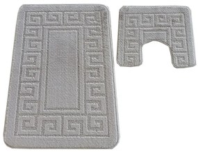 Sada kúpeľňových koberčekov Montana Ethnic Sand Grey
