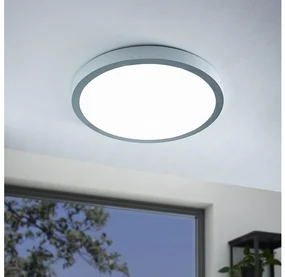 Eglo 97267 - LED Stropné svietidlo FUEVA 1 1xLED/25W/230V strieborná okrúhly 4000K EG97267