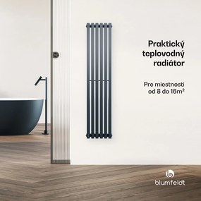 Blumfeldt Radiátor Delgado | moderný dizajn | 25 x 120 cm | 942 W | stredové pripojenie