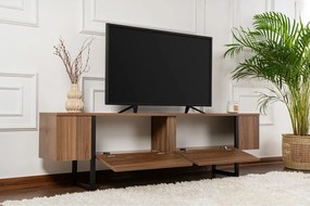TV stolík v dekore orecha v tmavoprírodnej farbe 180x50x29,5 cm Serenity – Kalune Design