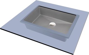 Deante Zápustné / poddoskové umývadlo Correo 50x35 cm - CQR SU5U, granit, sivá metalic