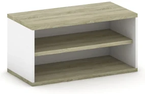 Nadstavba na skriňu MIRELLI, 800 x 400 x 400 mm, biela/dub sonoma