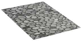 Sivá plastová kúpeľňová predložka 50x80 cm Sassi - Wenko