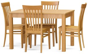 Stima Stôl CASA mia Rozklad: + 40 cm rozklad, Vyberte odtieň ->: Čerešňa, Vyberte rozmer ->: 120 x 80 cm