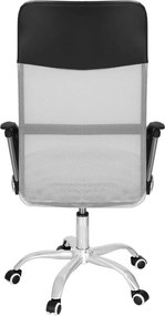 Kancelárska stolička Springos HF0032 – otočná, na kolieskach, sivo-čierna