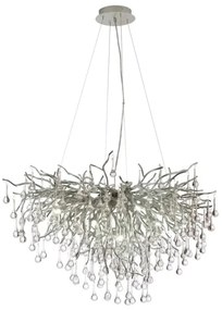 Paul Neuhaus 2192-55 - Luster na lanku ICICLE 10xG9/40W/230V 50x100 cm chróm